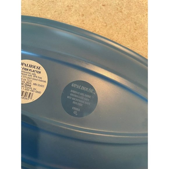 Opalhouse Melamine 2pc Fish Serving Platter 16" x 6" 2pc Nesting - Picture 6 of 6